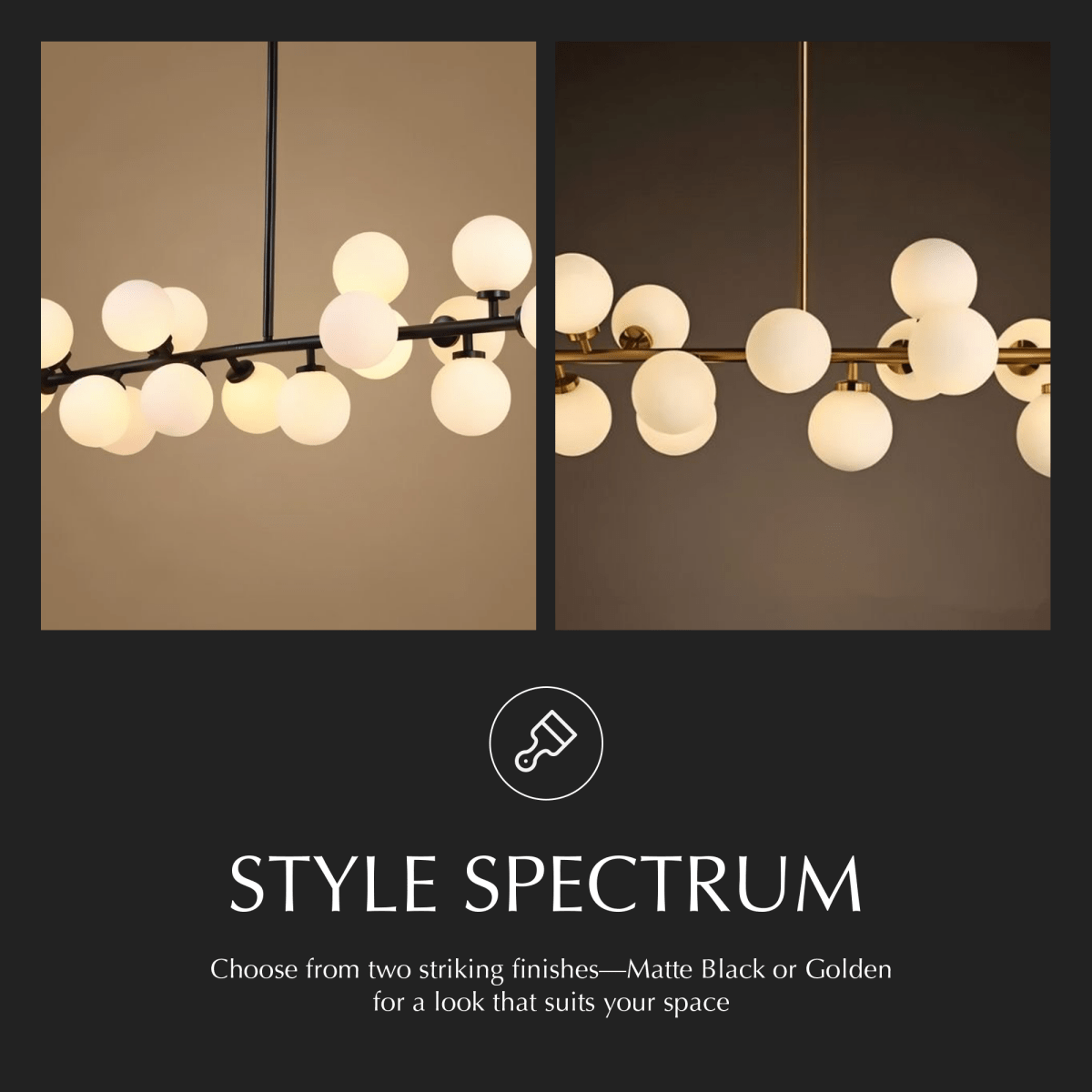 Freyza - Stylish Modern Metal And Glass Dining Room Chandelier