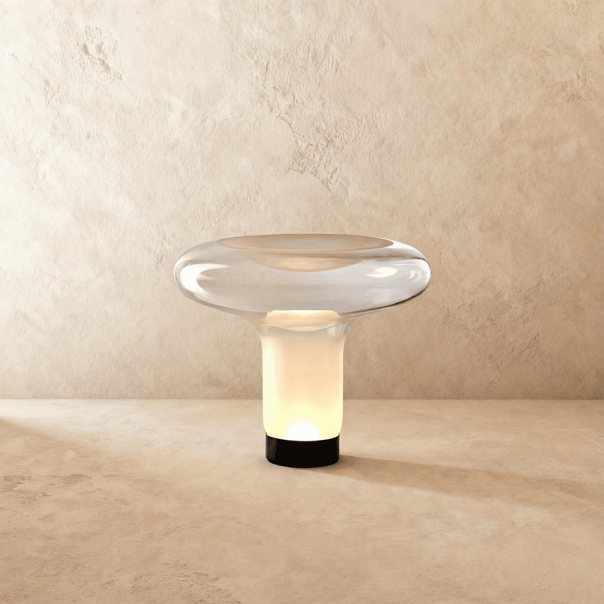 Luminara | Stylish Warm Blown Glass Table Lamp for Cozy Ambient Lighting 0