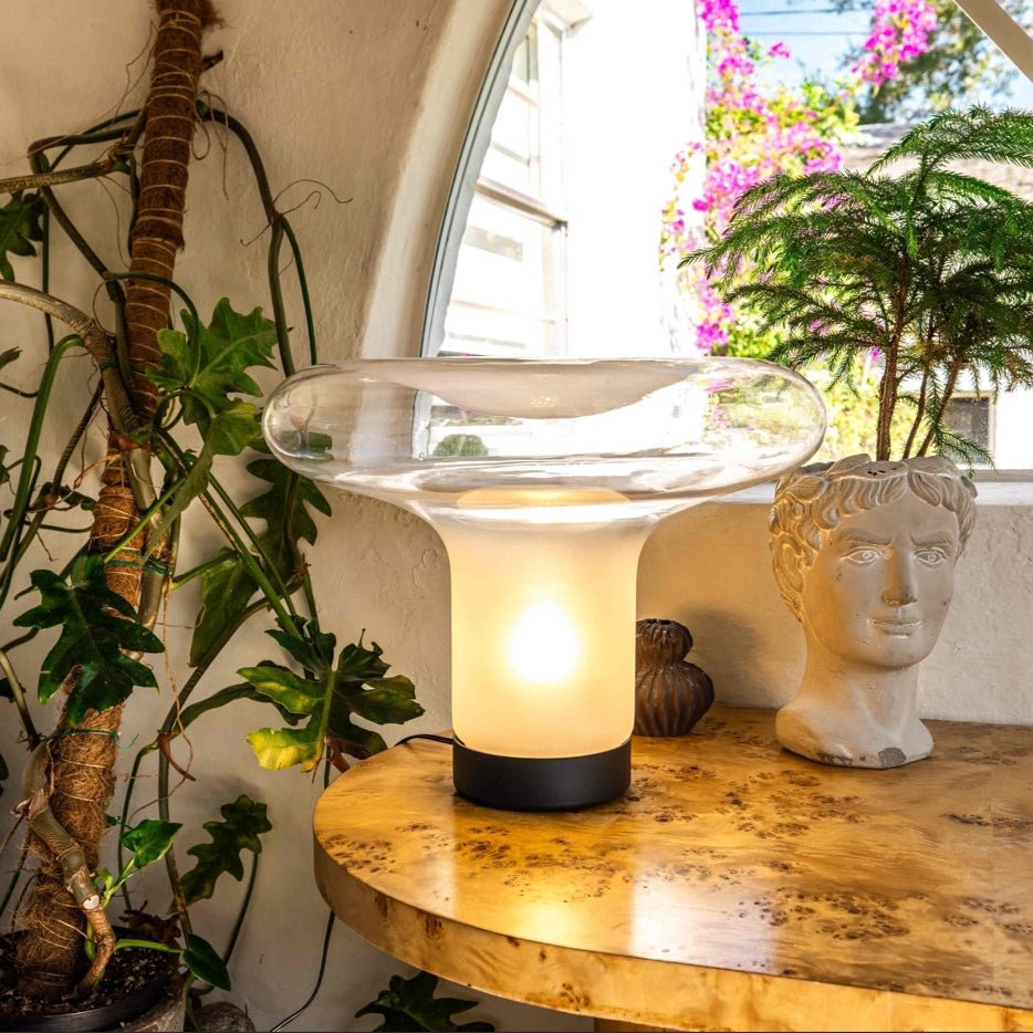 Luminara | Stylish Warm Blown Glass Table Lamp for Cozy Ambient Lighting 4