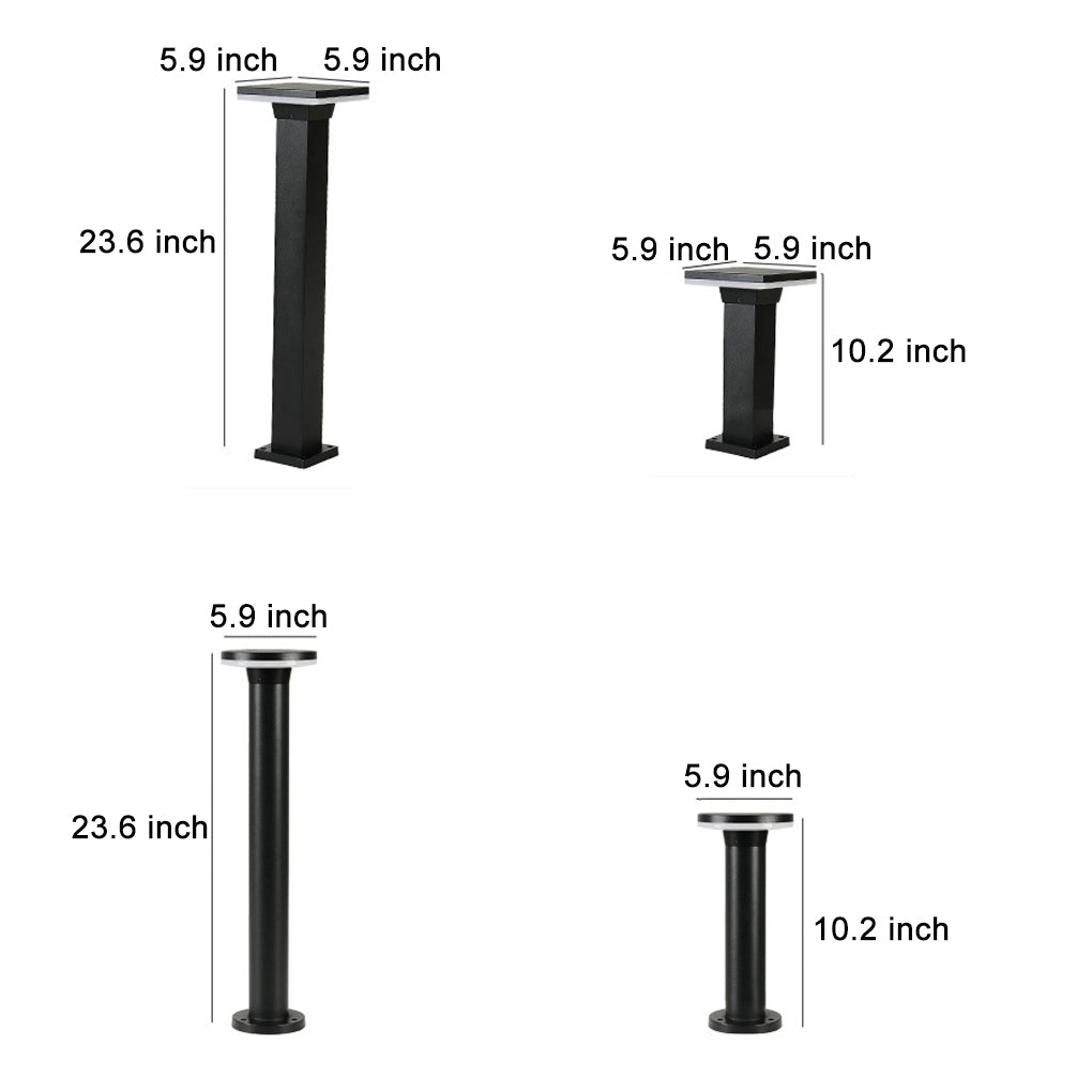 Luminara | Stylish Waterproof Aluminum Exterior Bollard Lights 7