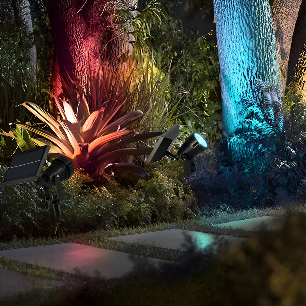 Luminara | Versatile Adjustable LED RGB Solar Spotlight 2