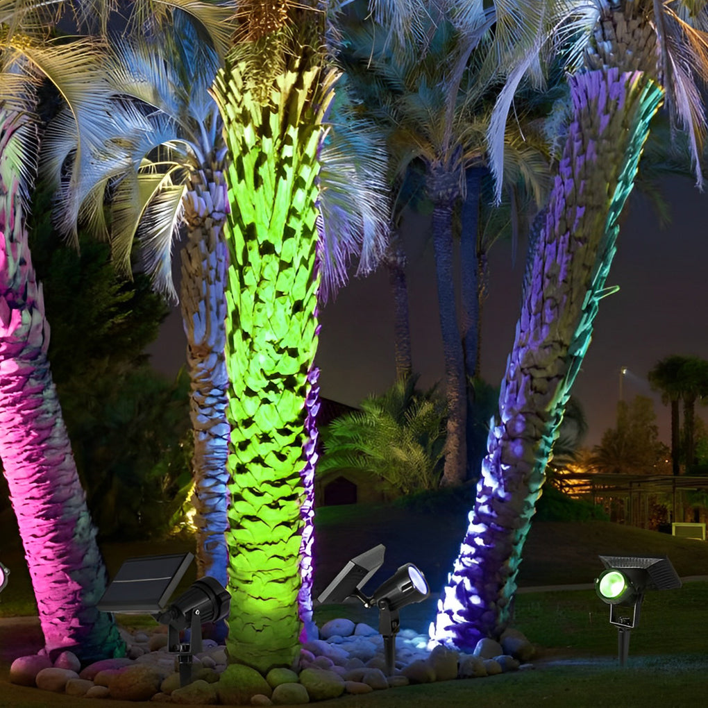 Luminara | Versatile Adjustable LED RGB Solar Spotlight 7