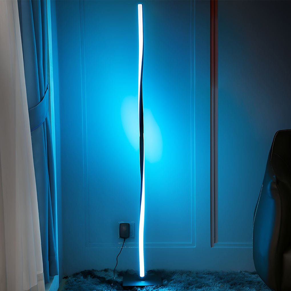 LumosTwist | Modern Elegant Standing Floor Lamp with RGB LED Light 1