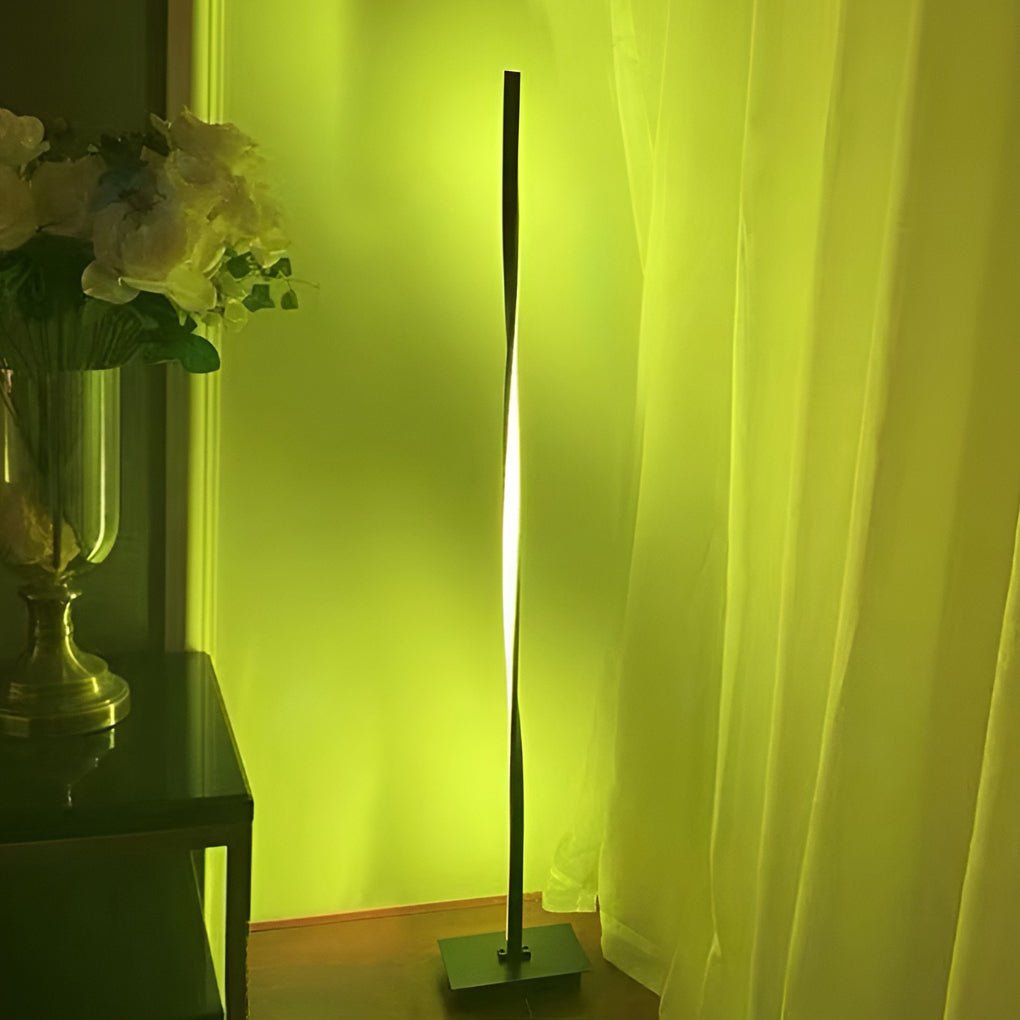 LumosTwist | Modern Elegant Standing Floor Lamp with RGB LED Light 3