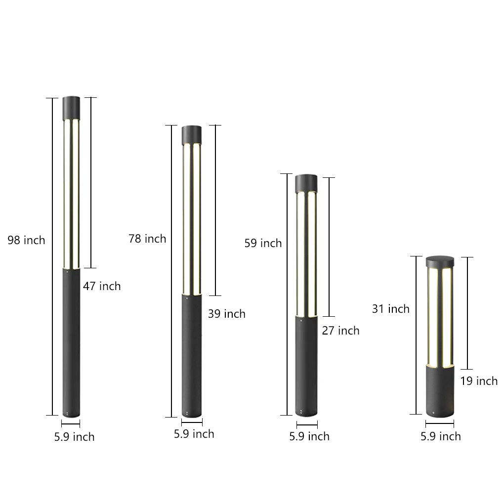 Lumosphere | Elegant Modern Exterior Bollard Lights for Outdoor Garden 6