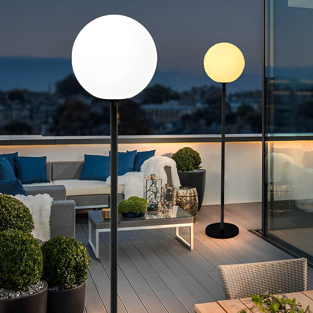 Lumosphere | Modern Black Floor Lamp with RGB Color Options 4