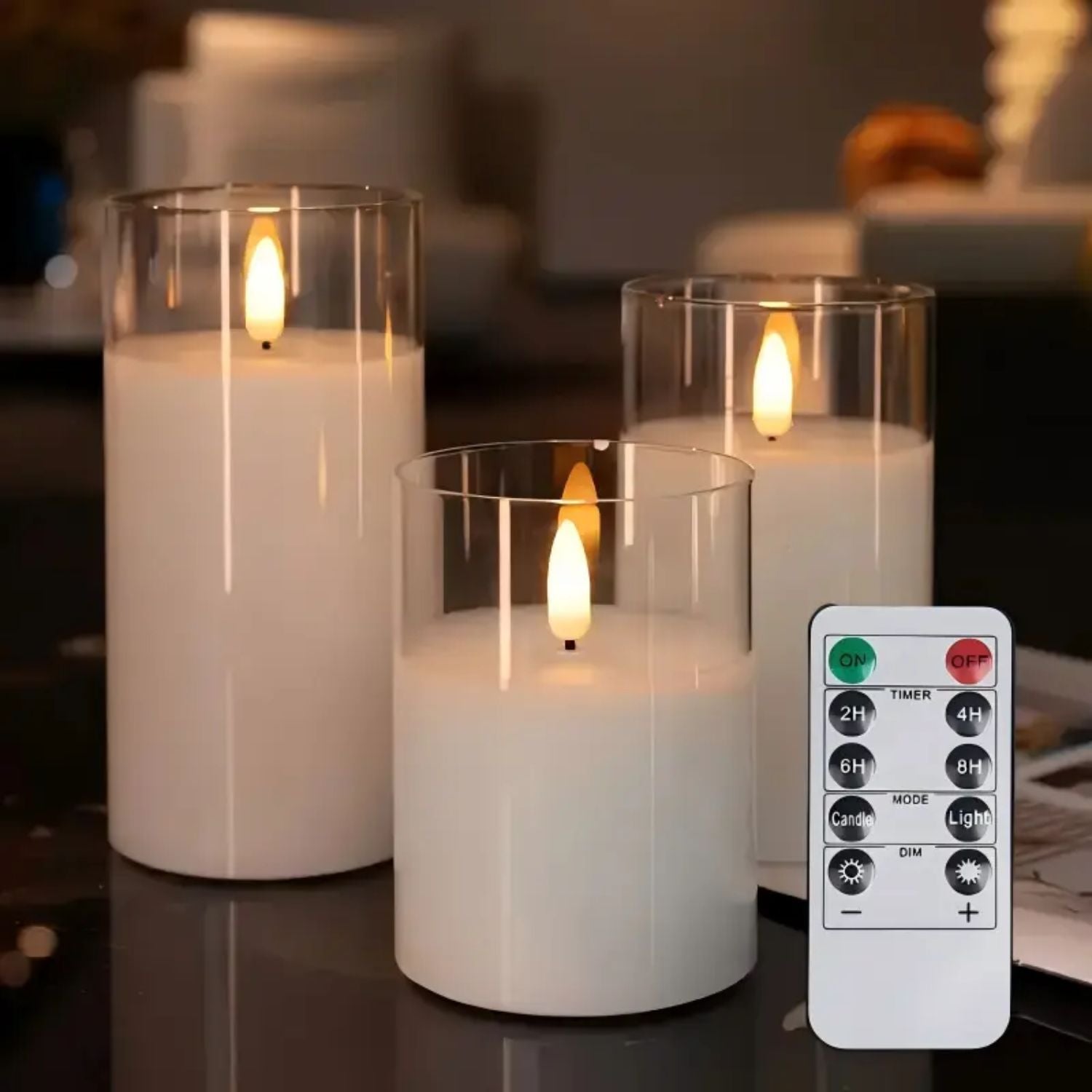 Lumy | Flameless LED Candles with Remote Control & Timer Function | Safe, Battery-Operated Lighting for Home Ambiance 10