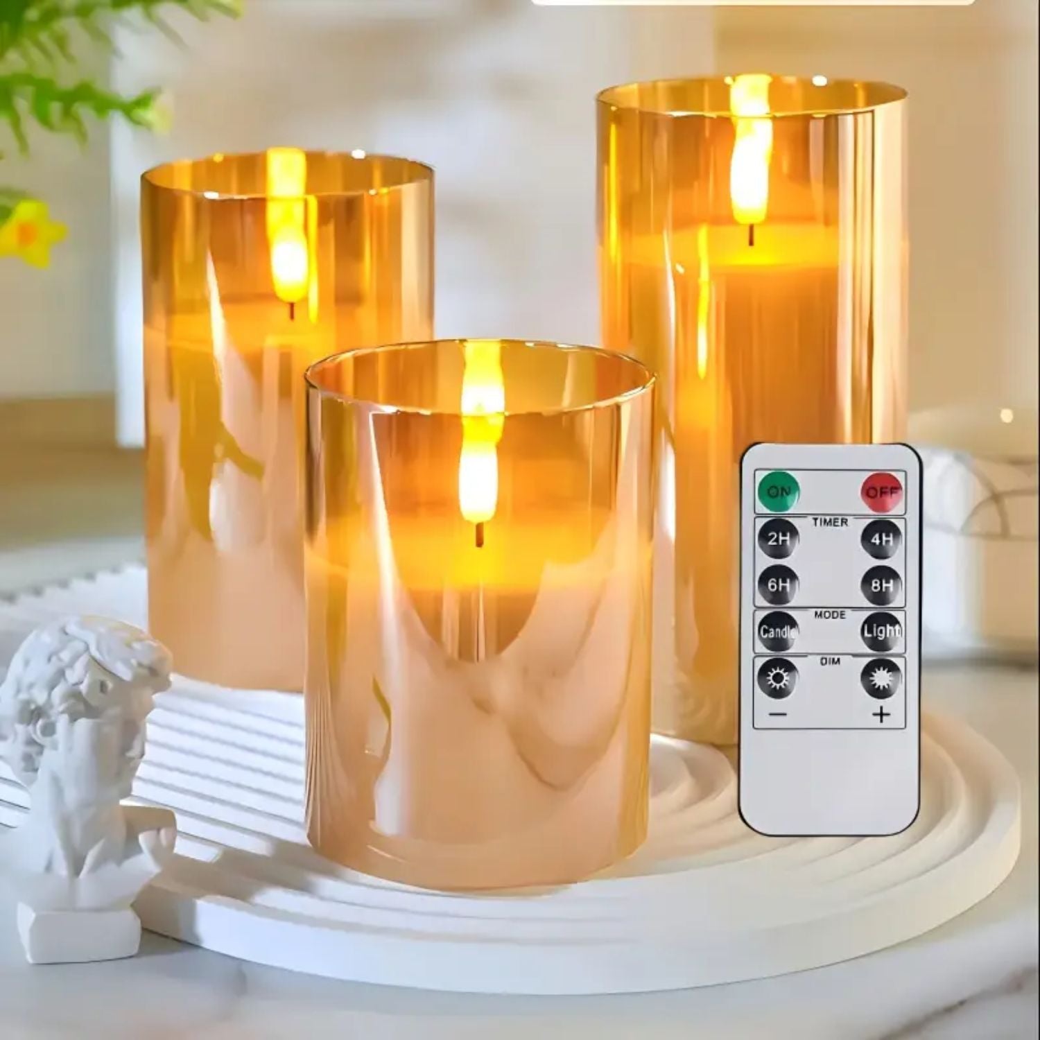 Lumy | Flameless LED Candles with Remote Control & Timer Function | Safe, Battery-Operated Lighting for Home Ambiance 9