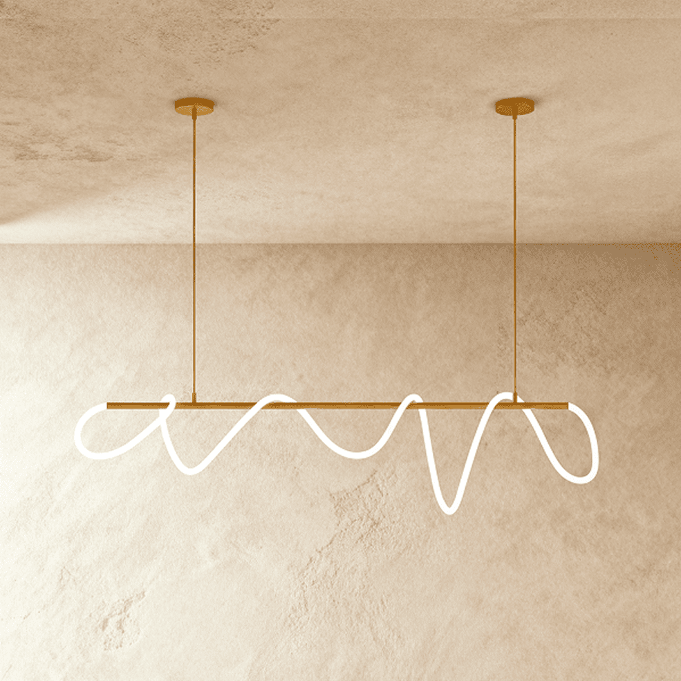 Freyza - LunaBlack | Modern Adjustable LED Minimalist Black Chandelier