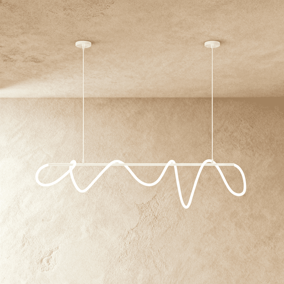 Freyza - LunaBlack | Modern Adjustable LED Minimalist Black Chandelier