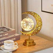 Lunar Glow | LED Table Lamp with Realistic Moon Design | Portable Nightstand Light for Relaxation 0