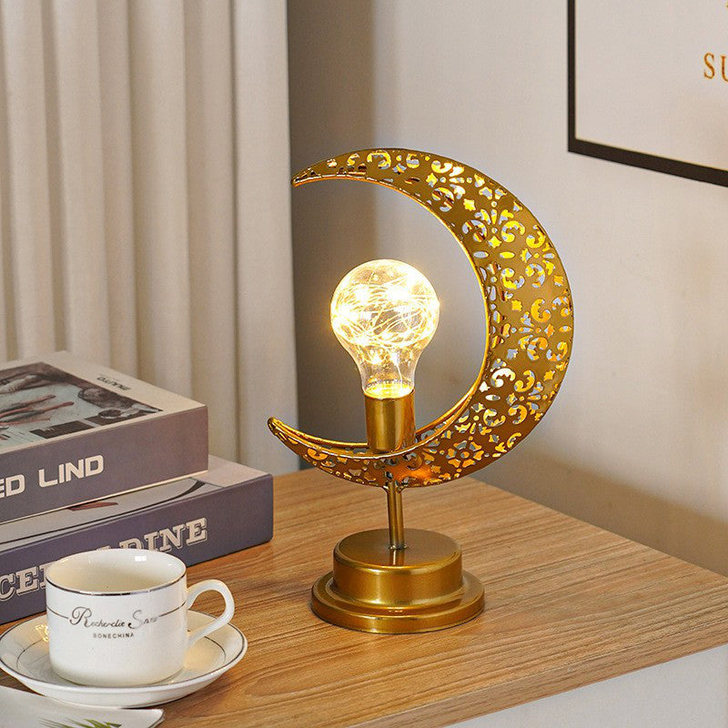 Lunar Glow | LED Table Lamp with Realistic Moon Design | Portable Nightstand Light for Relaxation 4