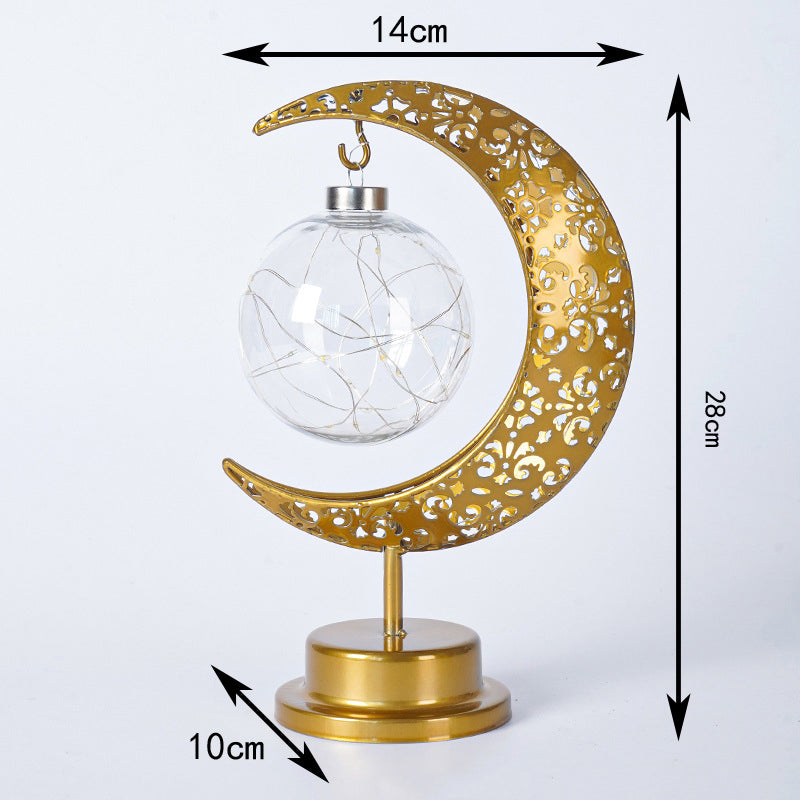 Lunar Glow | LED Table Lamp with Realistic Moon Design | Portable Nightstand Light for Relaxation 7