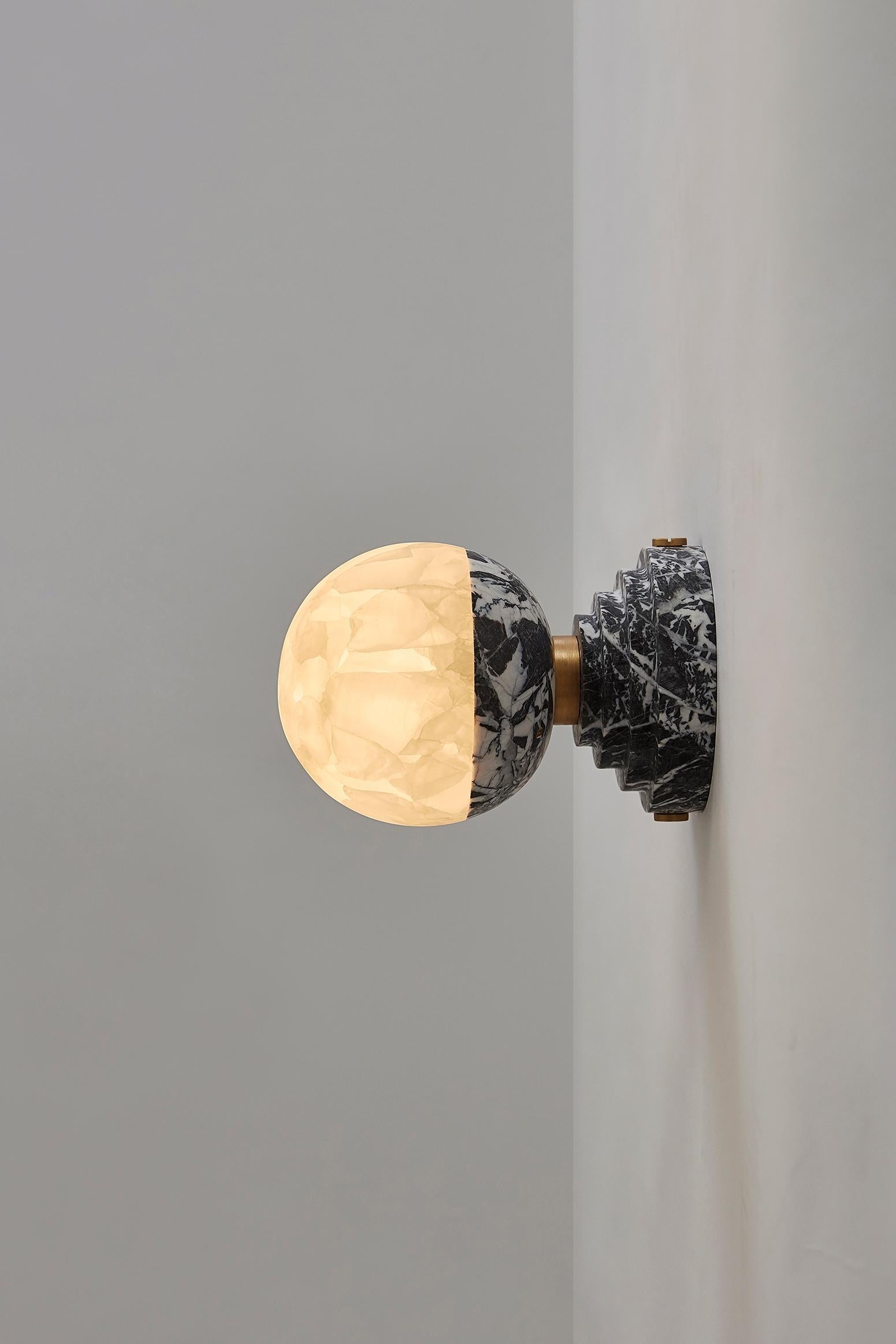 Freyza | Nythee Brass Marble Brass Marble Wall Light – Bedroom Hallway