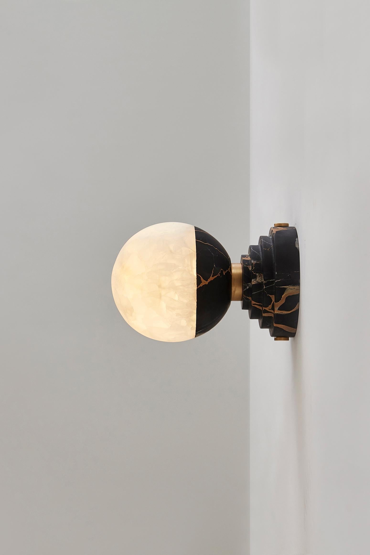 Freyza | Nythee Brass Marble Brass Marble Wall Light – Bedroom Hallway