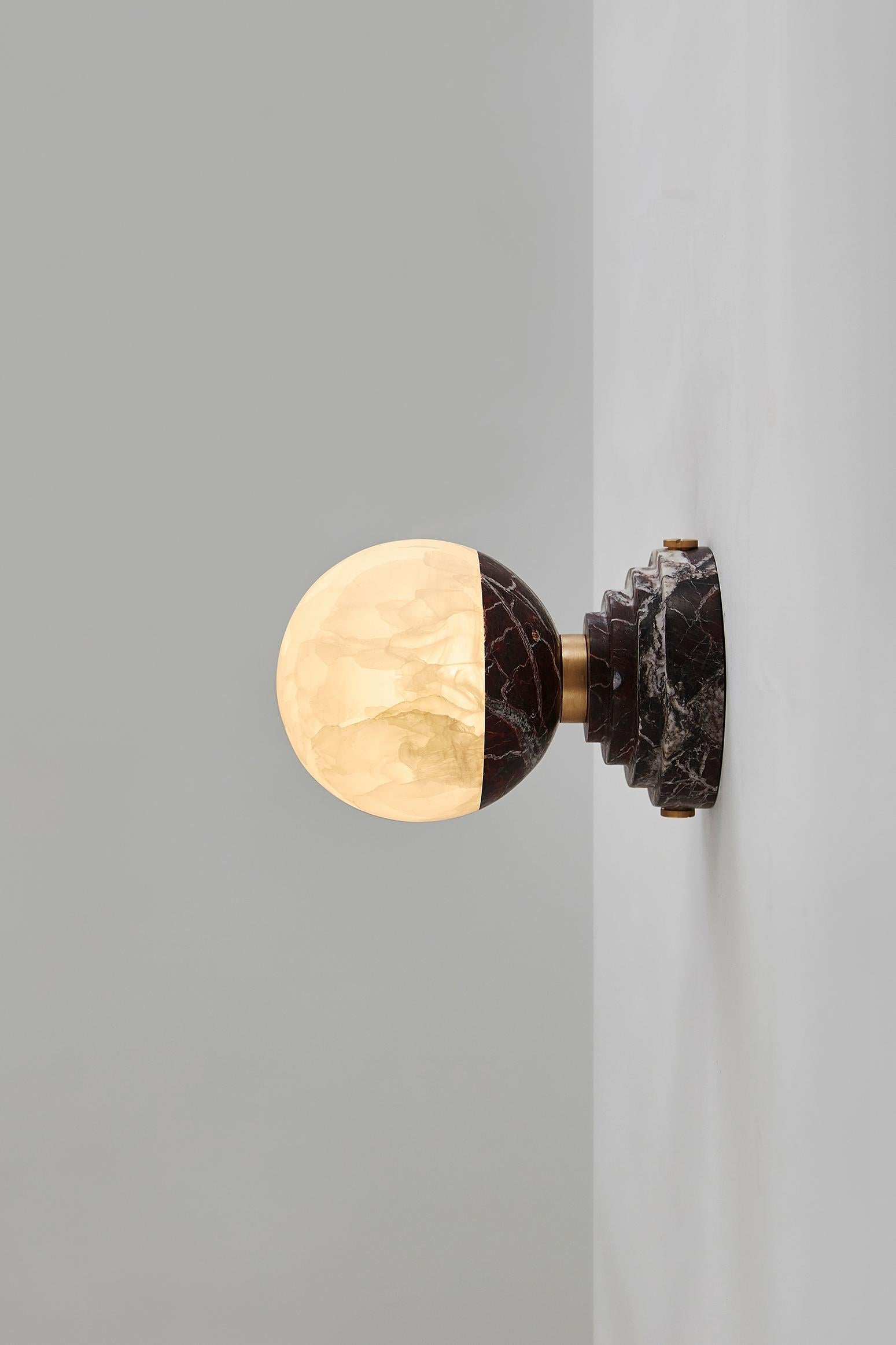 Freyza | Nythee Brass Marble Brass Marble Wall Light – Bedroom Hallway
