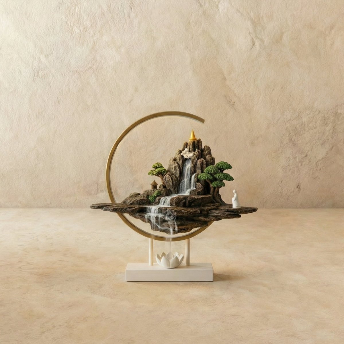 LunaraGlow | Elegant Spiritual LED Table Lamp and Incense Burner 1