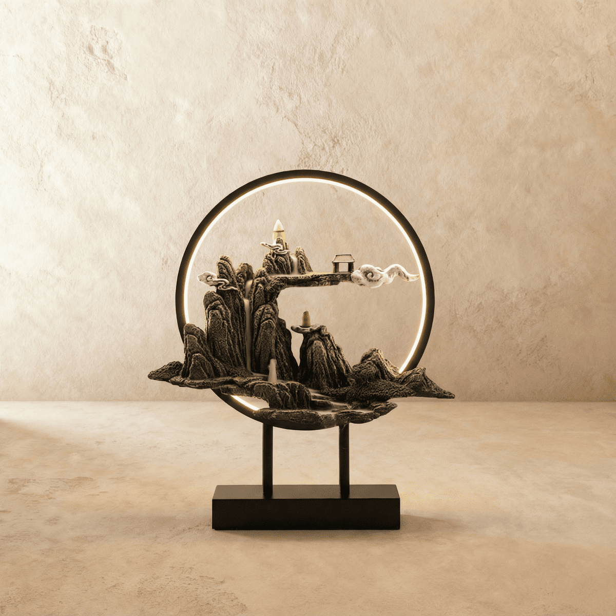 LunaraGlow | Elegant Spiritual LED Table Lamp and Incense Burner 2