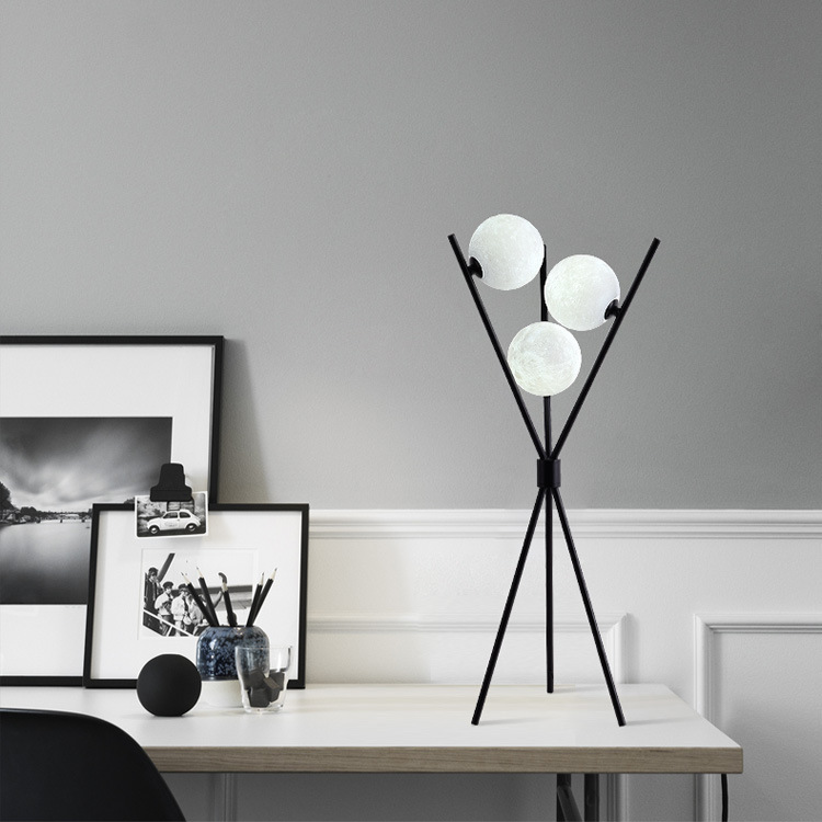 Lunara | Elegant Contemporary Moon Floor and Table Lamp with LED Lights 2