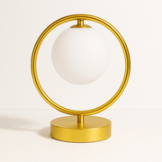 Lunara | Elegant Modern Gold Accent Table Lamp for Bedroom & Desk 0