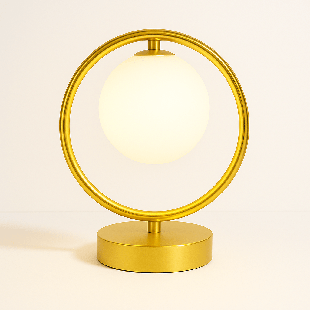 Lunara | Elegant Modern Gold Accent Table Lamp for Bedroom & Desk 1