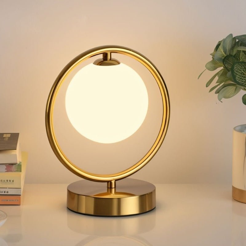 Lunara | Elegant Modern Gold Accent Table Lamp for Bedroom & Desk 4