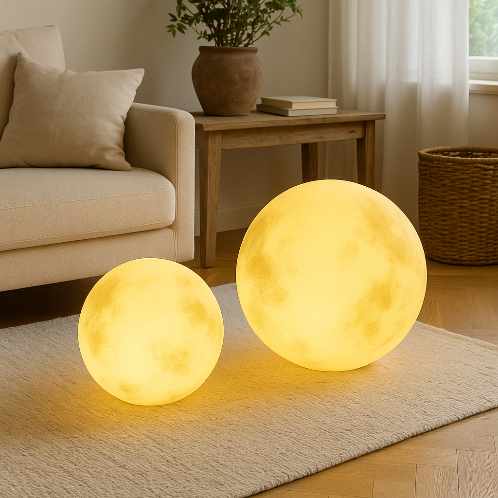 Freyza - Lunara | Elegant Solar Garden Moon Shaped Outdoor Light Fixture