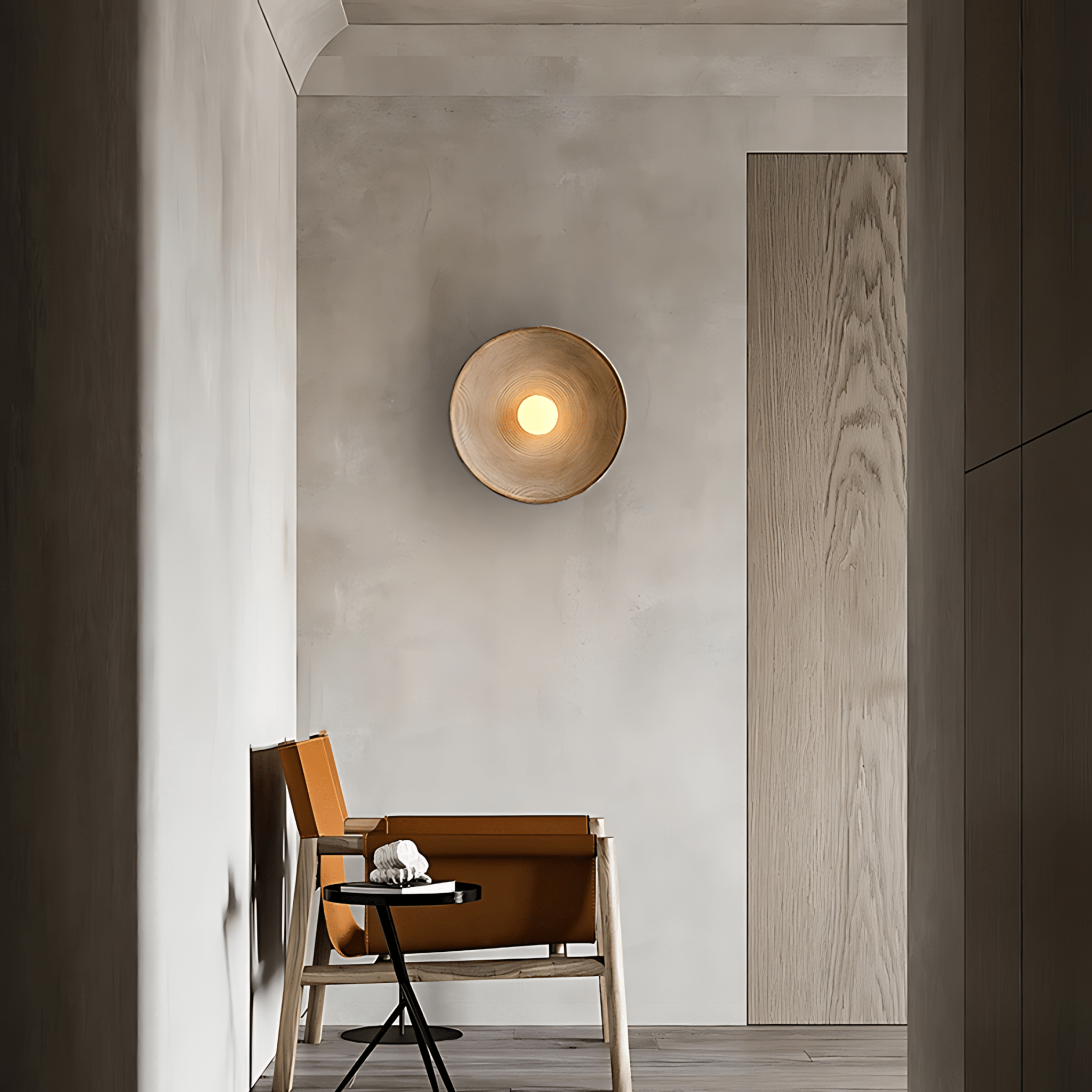 Lunara | Textured Elegant Acrylic Glass Wall Light Fixture 1