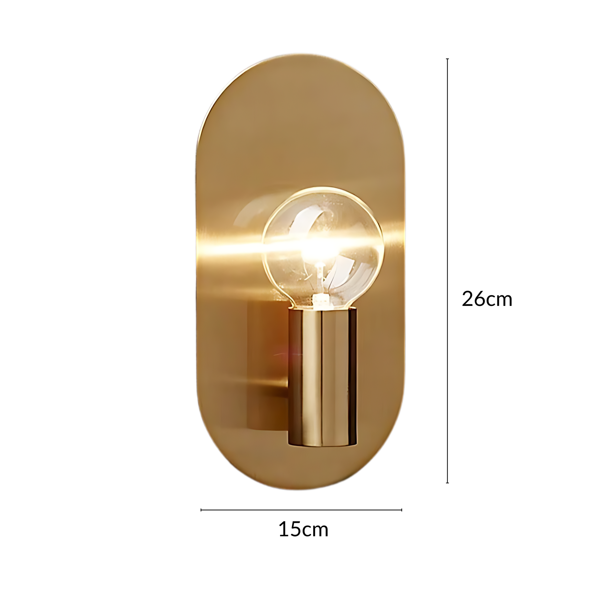 Lunaria | Elegant Minimalist Oval Wall Sconce Light Fixture 3