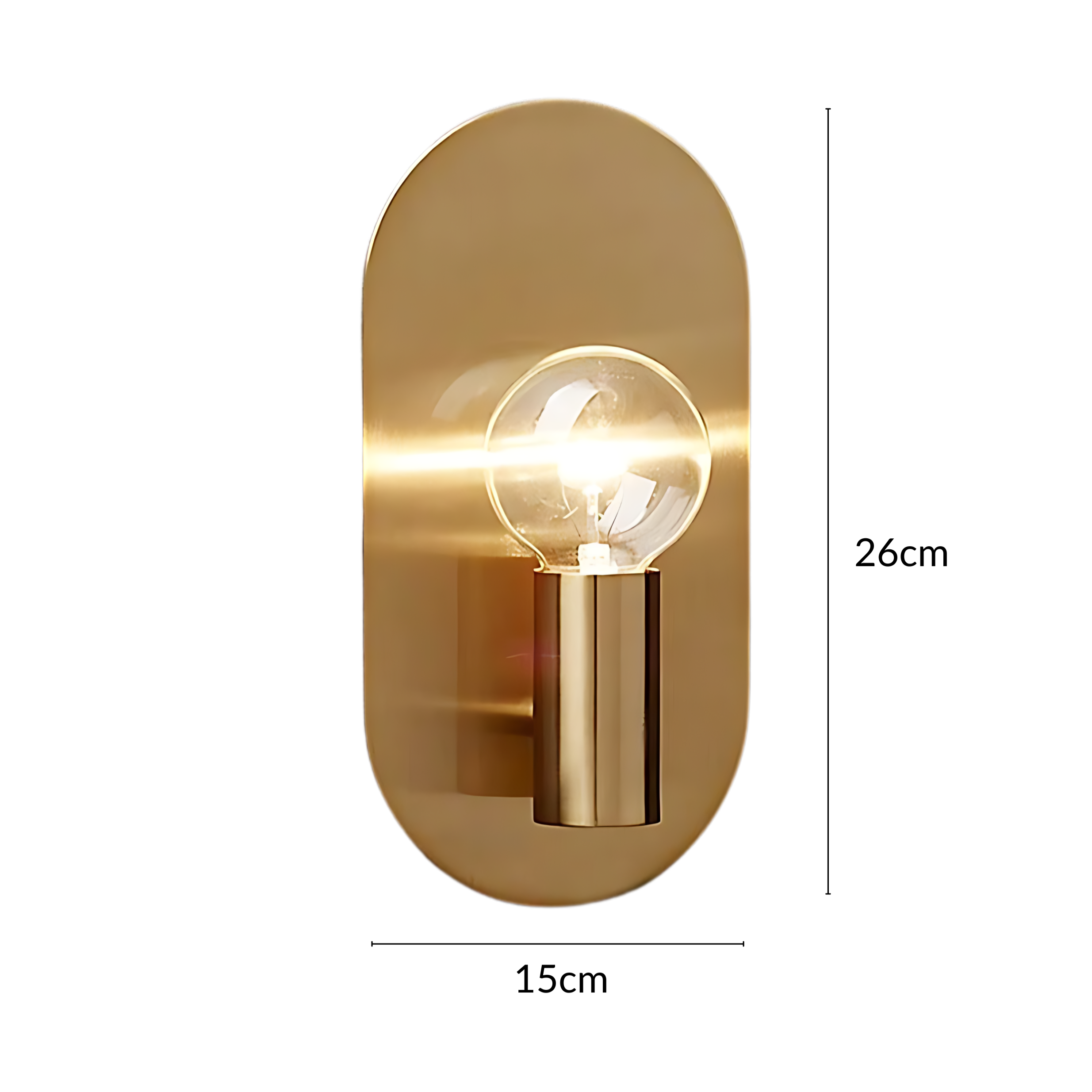 Lunaria | Elegant Minimalist Oval Wall Sconce Light Fixture 3
