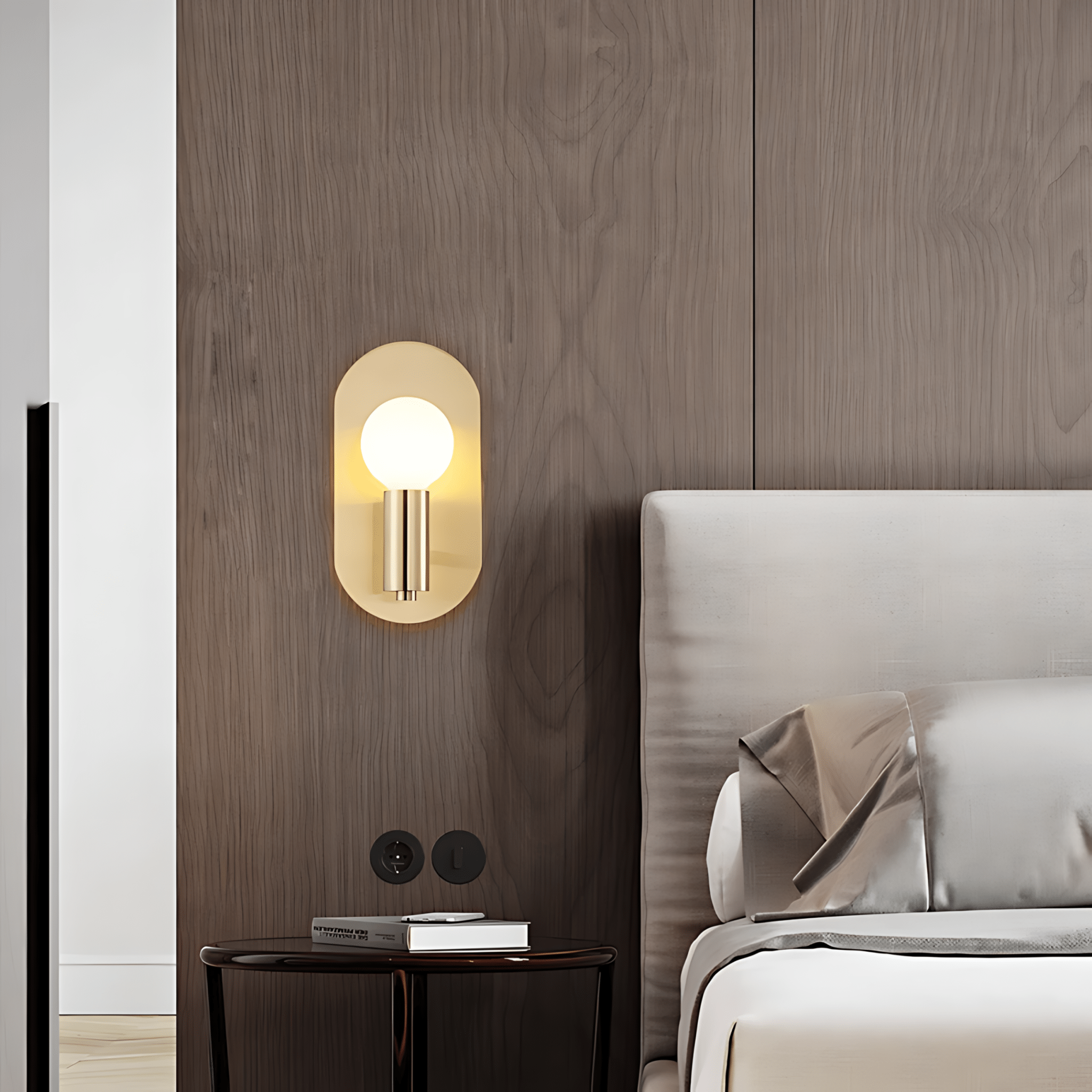 Lunaria | Elegant Minimalist Oval Wall Sconce Light Fixture 4