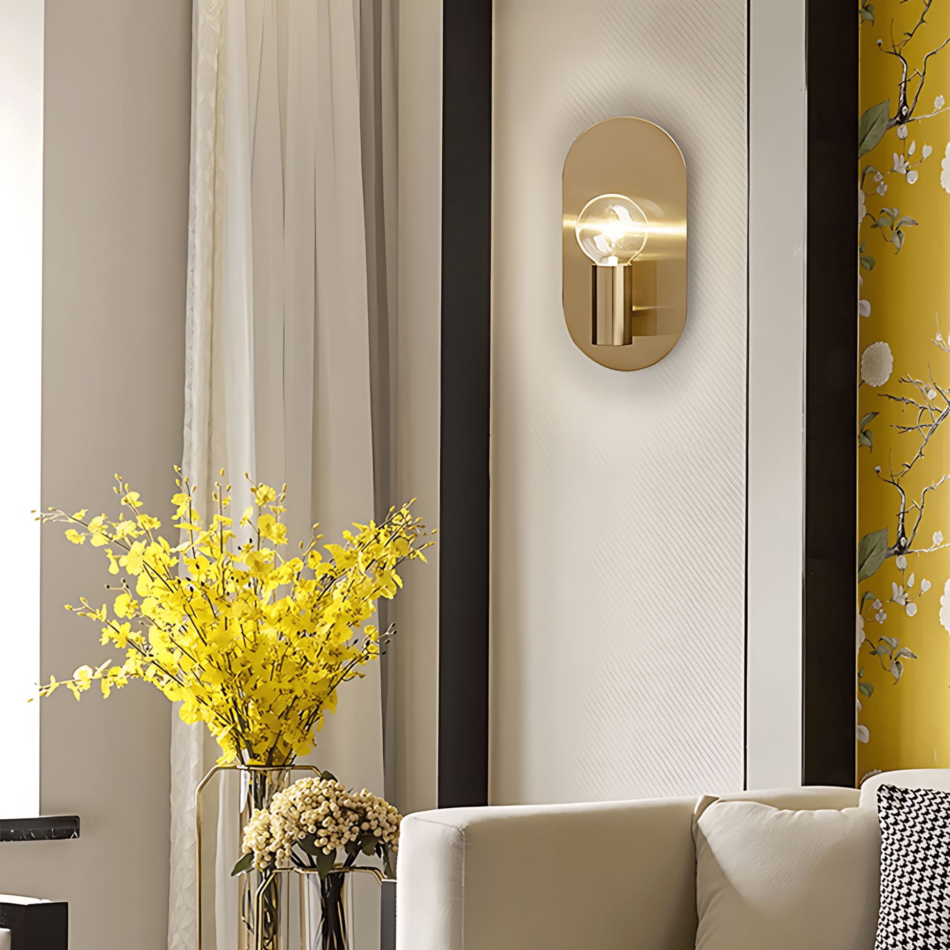 Lunaria | Elegant Minimalist Oval Wall Sconce Light Fixture 5