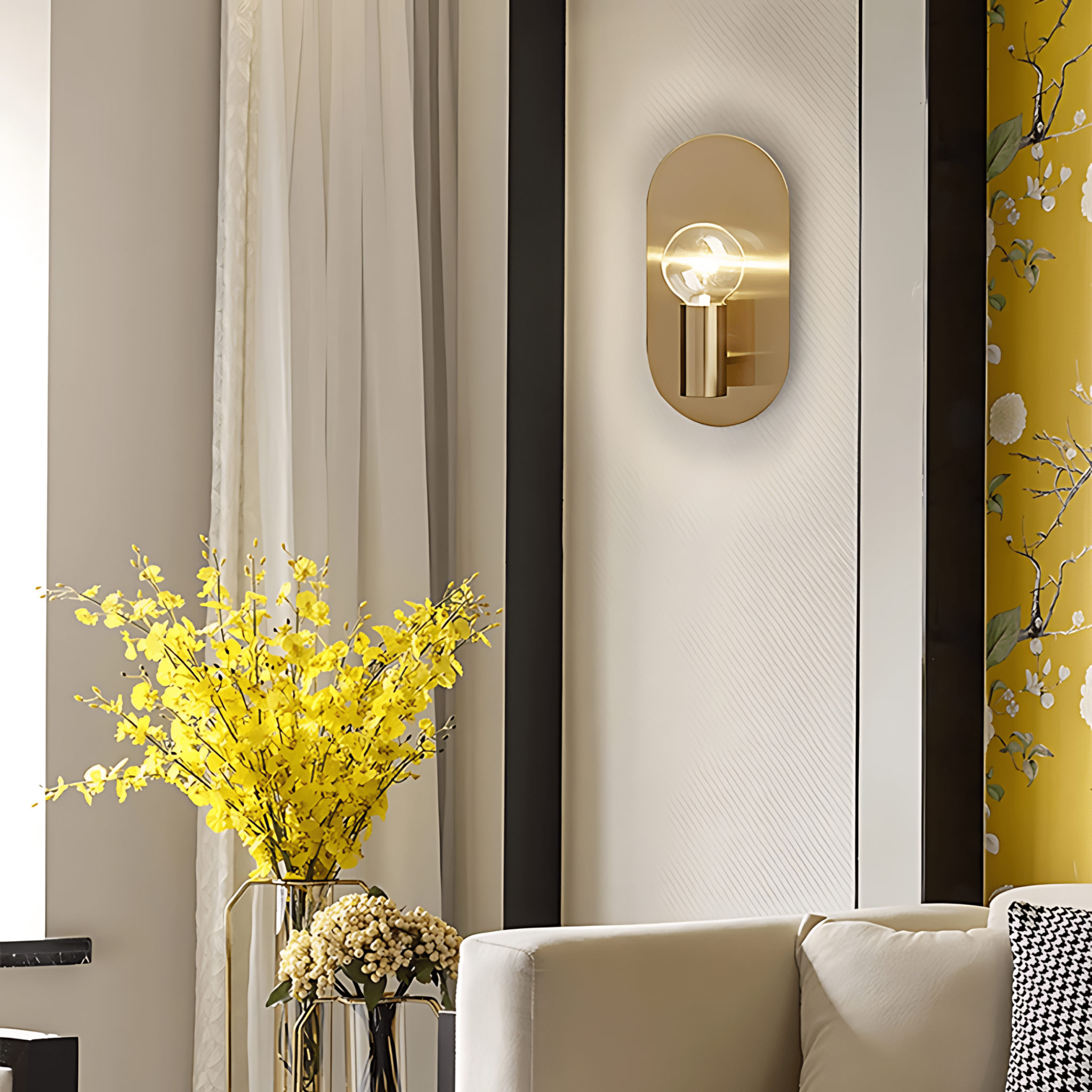 Lunaria | Elegant Minimalist Oval Wall Sconce Light Fixture 5