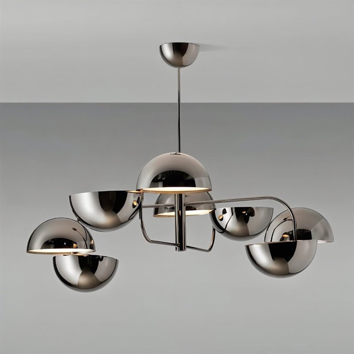 Freyza - Elegant Modern Polished Metal Sphere Chandelier