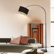 Lunaris | Modern Adjustable Black Arc Floor Lamp with Marble Base 0