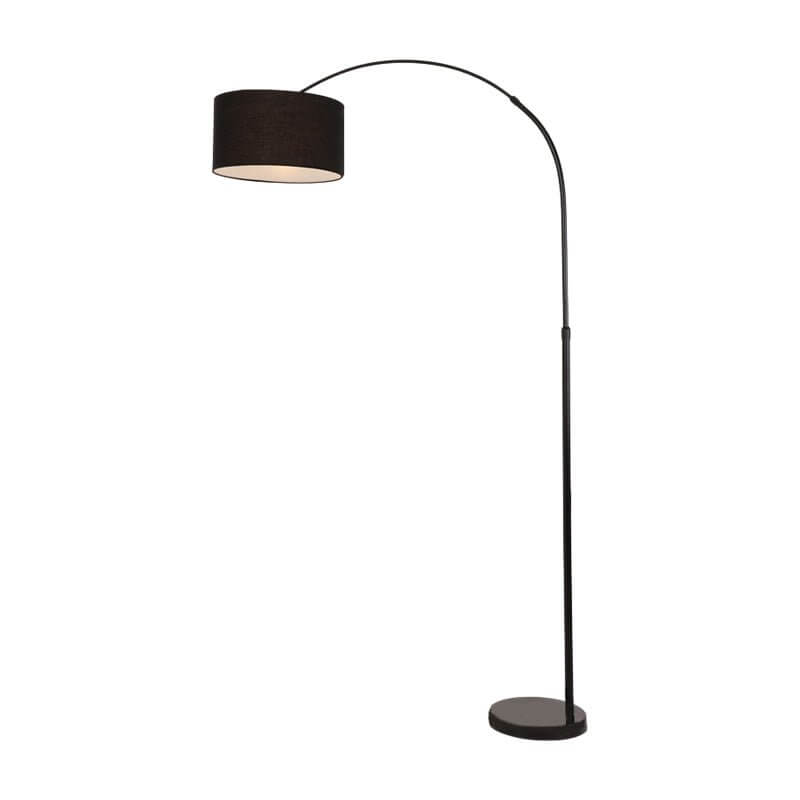Lunaris | Modern Adjustable Black Arc Floor Lamp with Marble Base 7