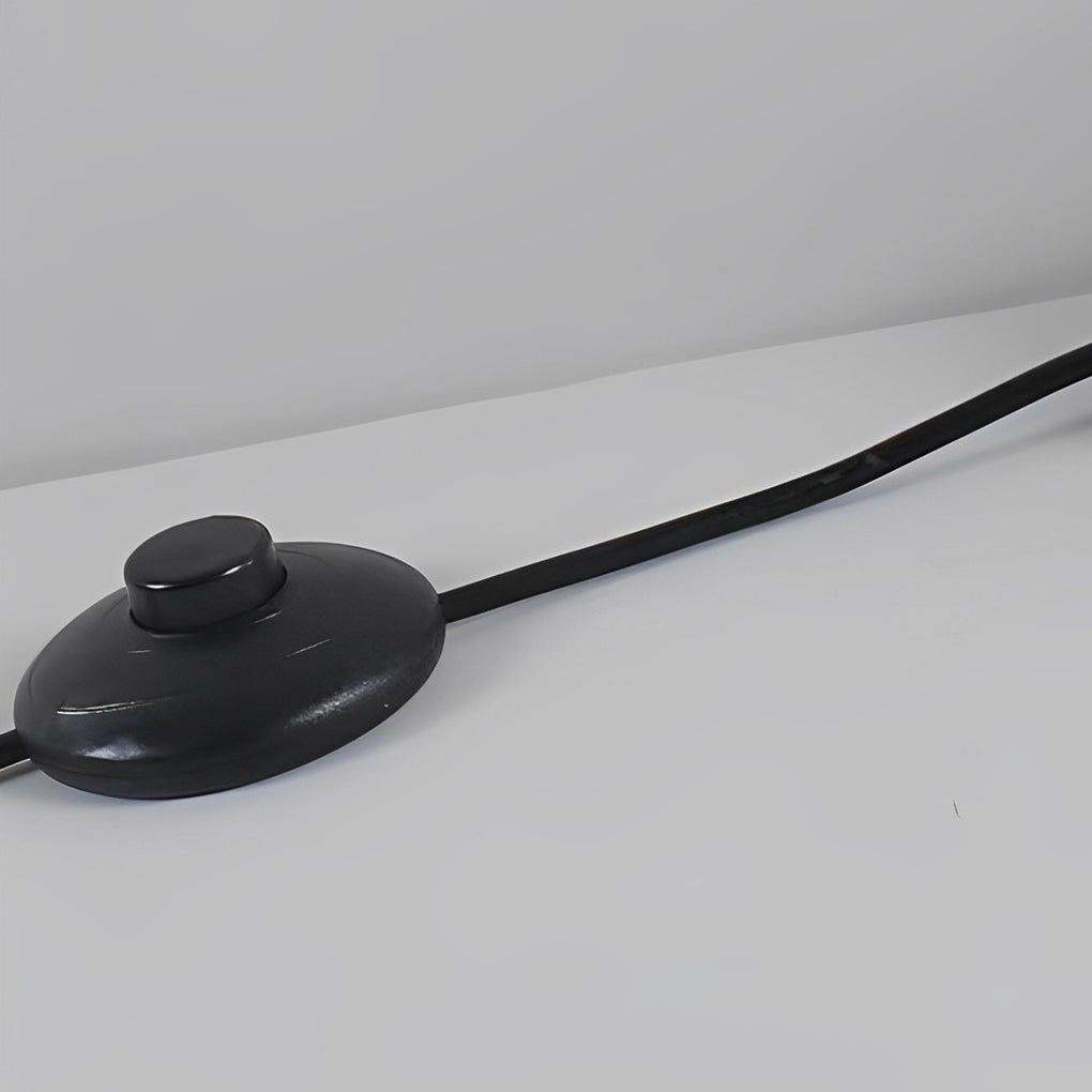 Lunaris | Modern Black Oval Standing Floor Lamp with Warm LED Light 6