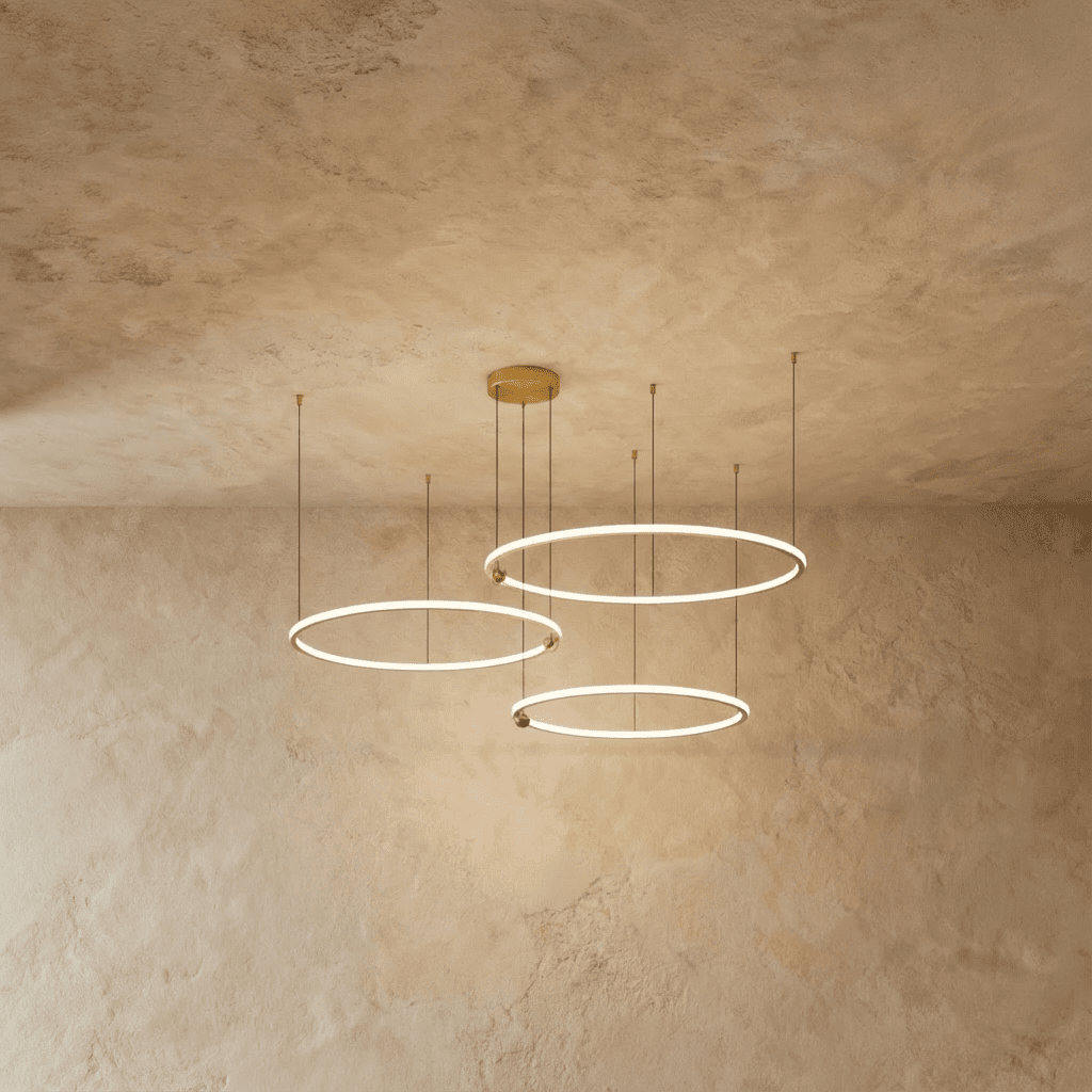 Freyza - Modern Elegant Copper LED Dining Room Chandelier