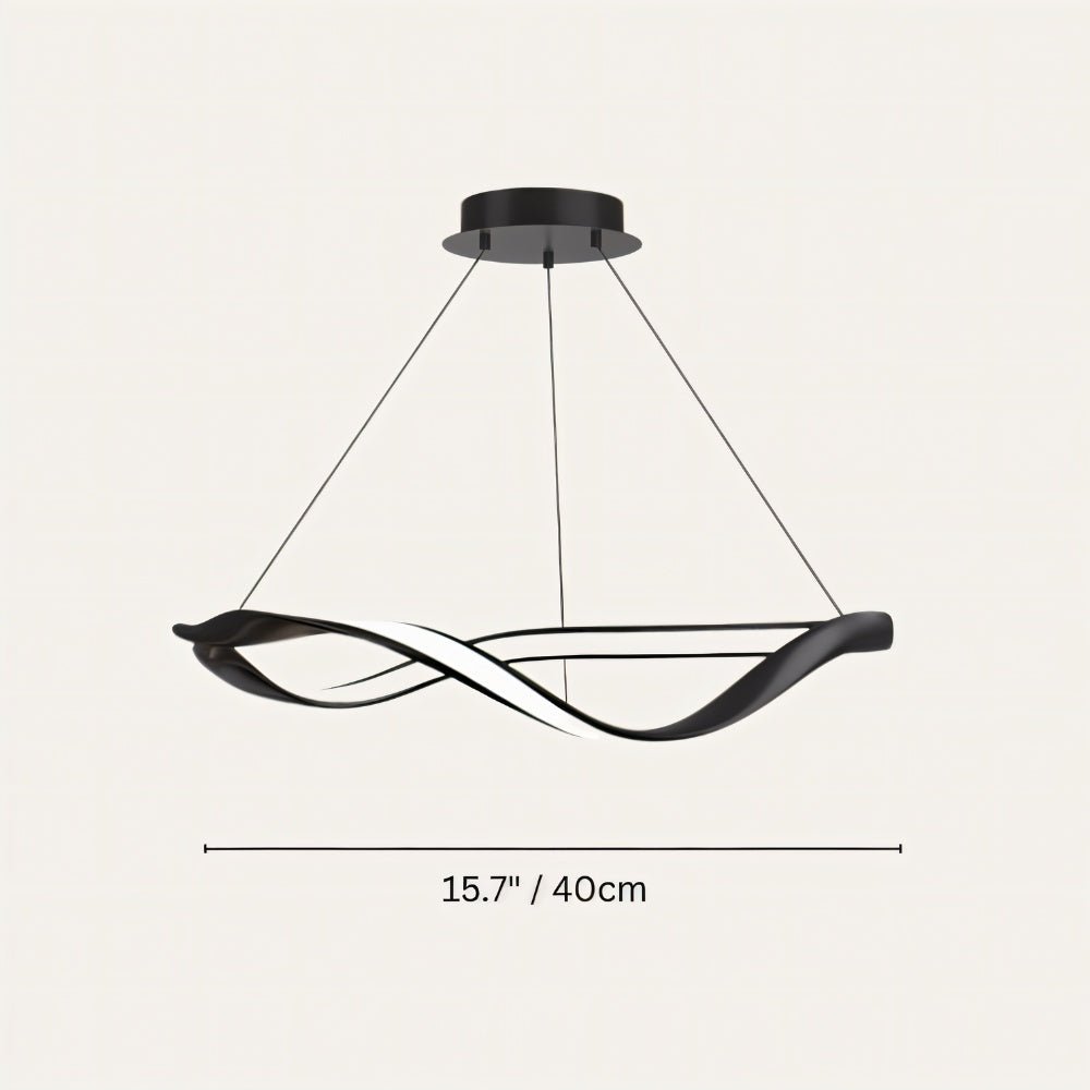 Freyza - Lunaris | Modern Elegant LED Chandelier with Curved Design