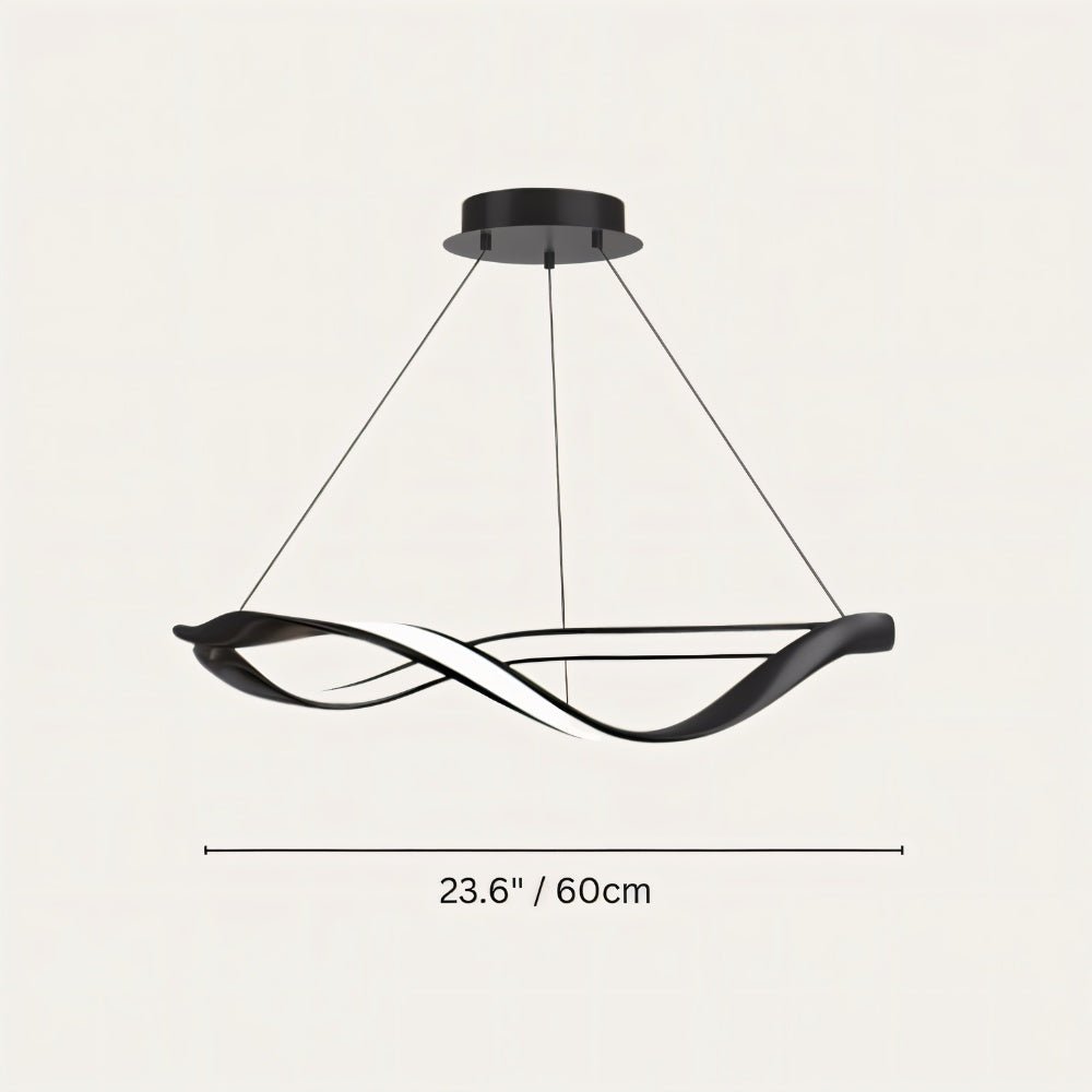 Freyza - Lunaris | Modern Elegant LED Chandelier with Curved Design