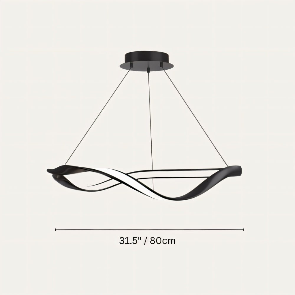 Freyza - Lunaris | Modern Elegant LED Chandelier with Curved Design
