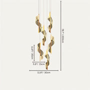 Freyza - Lunaris | Modern Elegant LED Iron Chandelier Light with Acrylic Design