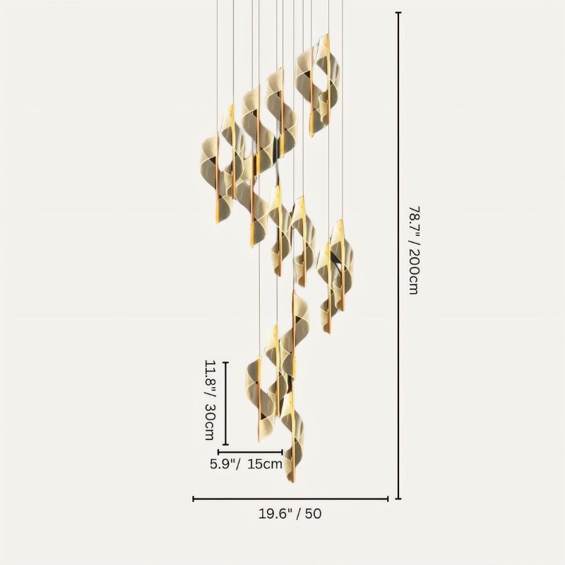 Freyza - Lunaris | Modern Elegant LED Iron Chandelier Light with Acrylic Design