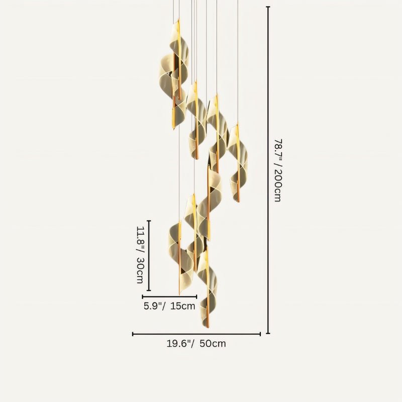 Freyza - Lunaris | Modern Elegant LED Iron Chandelier Light with Acrylic Design