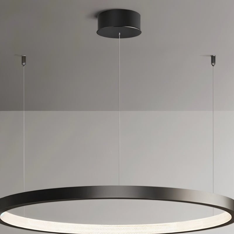 Freyza - Lunaris | Stylish Black Modern Chandelier Light for Dining Room Elegance