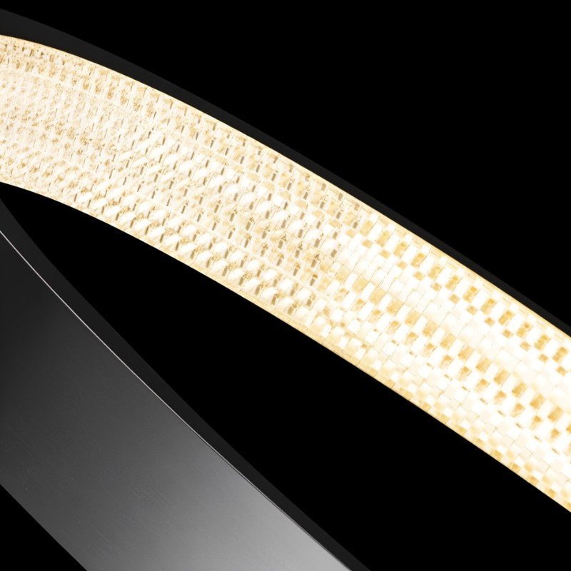 Freyza - Lunaris | Stylish Black Modern Chandelier Light for Dining Room Elegance