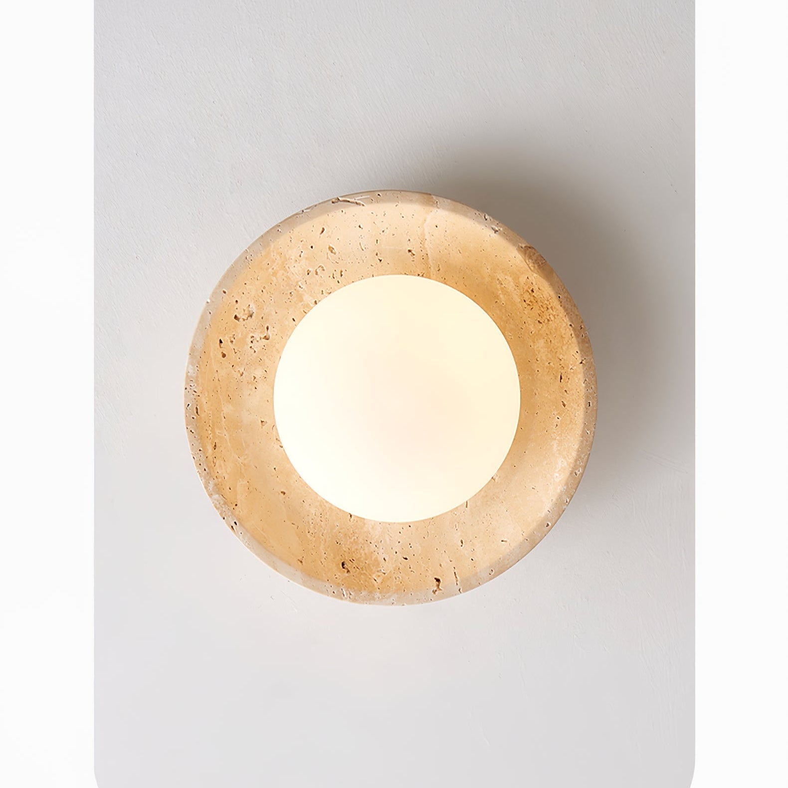 Freyza | Plafonnier minimaliste en travertin Cataliel – Chambre et salon minimalistes