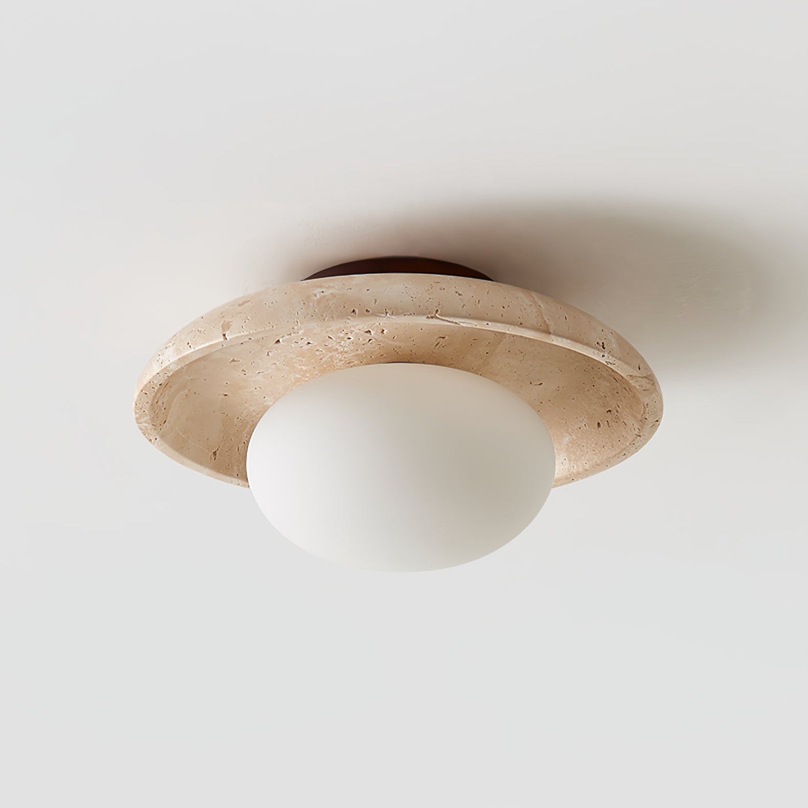 Freyza | Plafonnier minimaliste en travertin Cataliel – Chambre et salon minimalistes