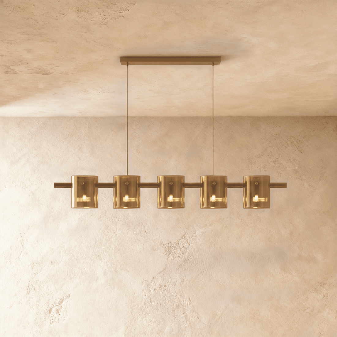 Freyza - LustraGlow | Elegant Contemporary Glass Ring Chandelier