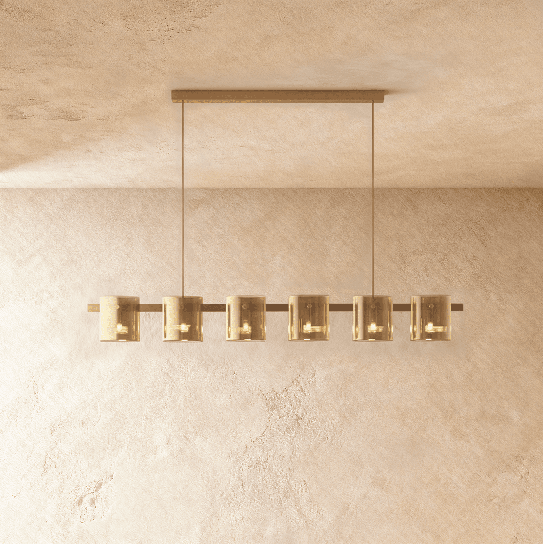 Freyza - LustraGlow | Elegant Contemporary Glass Ring Chandelier